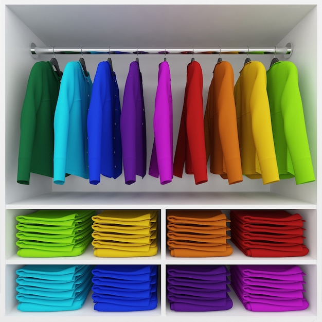 bunte kleidung