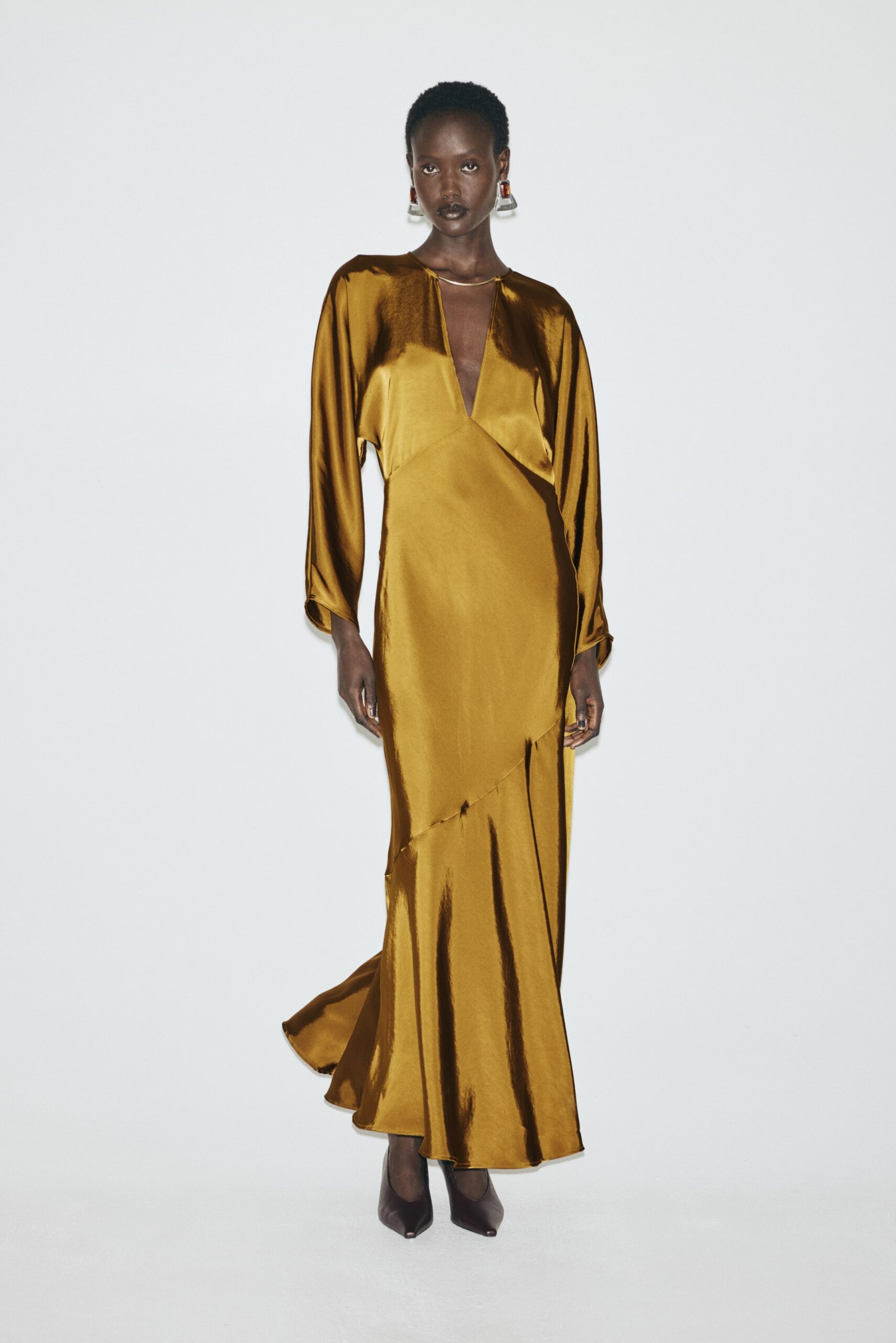 kleid senfgelb