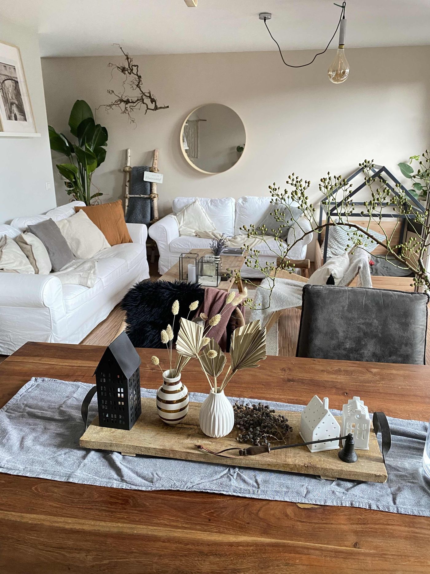 tischdeko wohnzimmer